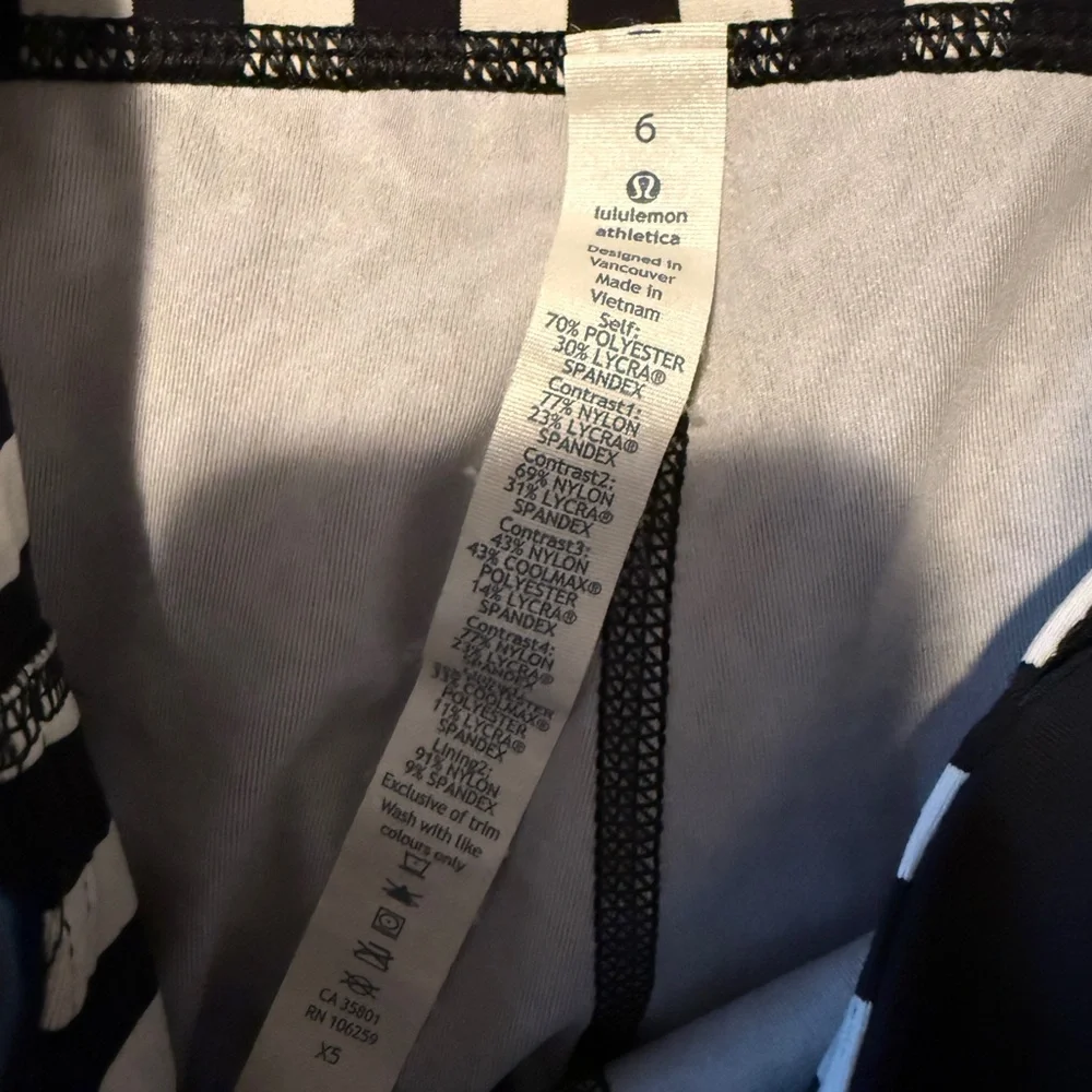 Lululemon Run Inspire Crop II Luxtreme Mini Brushed Animal Black White Leggings